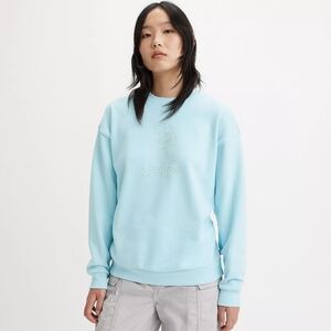 Levi's Graphic Salinas Crewneck Sweatshirt Crystal Blue Size XS
